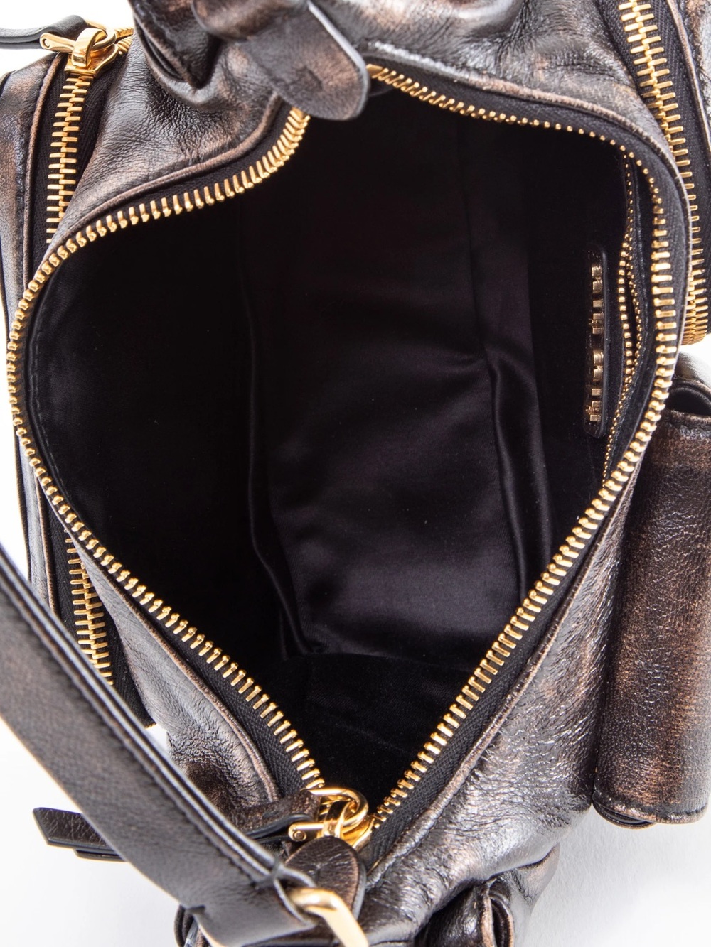MIU MIU Sand Coffee Pocket Nappa Leather Bag - Picture 5 of 5